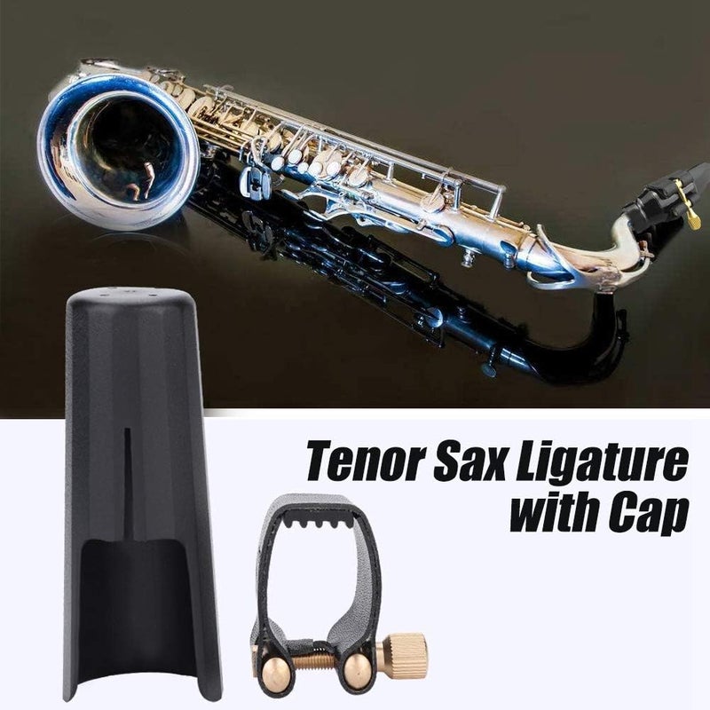 Milltrip Tenor Saxophone Ligature - PU Ligature Fastener with Plastic for Tenor Sax Saxphone Mouthpiece - Image 2